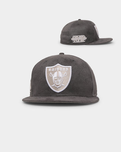 New Era Oakland Raiders 'Suedes Of Grey' 59FIFTY Fitted Grey