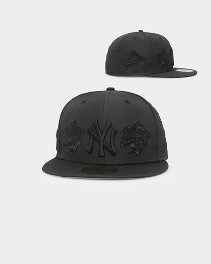 New Era New York Yankees 'Triple Black Multi Logo Prolight' World Series 59FIFTY Fitted Black/Black