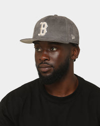 New Era Boston Red Sox 'Suedes Of Grey' 59FIFTY Fitted Grey