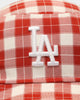 New Era Los Angeles Dodgers 'Plaid' Bucket Hat Red