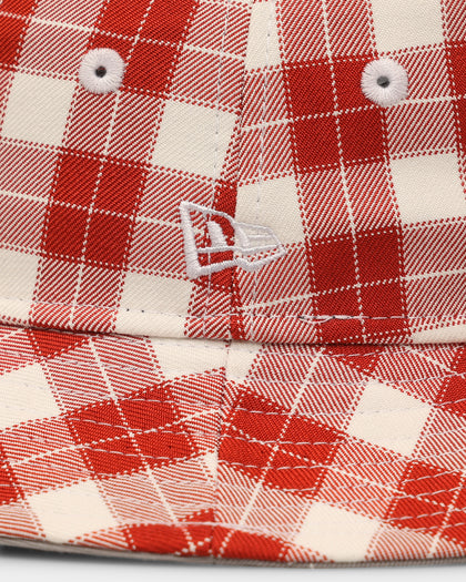 New Era Los Angeles Dodgers 'Plaid' Bucket Hat Red