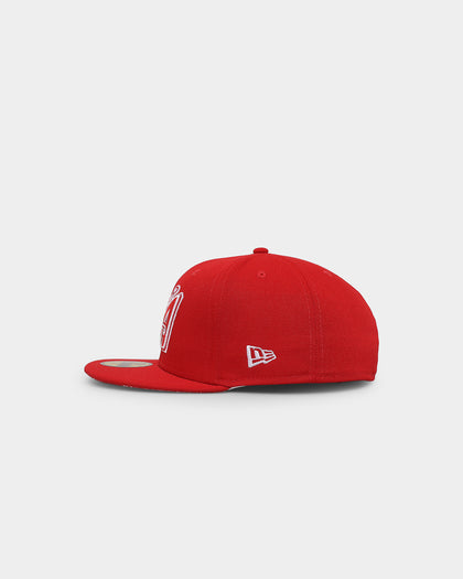New Era Anaheim Angels 'Fairisle' 59FIFTY Fitted Red/White