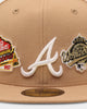 New Era Atlanta Braves 'World Series Multi Logo' 59FIFTY Fitted Tumbleweed