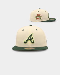 New Era Atlanta Braves 'Caddy Green' 59FIFTY Fitted Chrome White