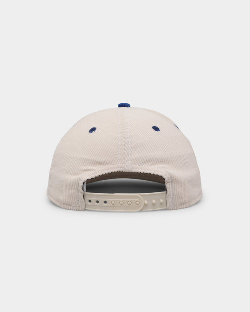 New Era Newcastle Knights 'NRL Retro Script Corduroy' Golfer Snapback Chrome White