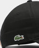 Lacaoste Men's Side Croc Cotton Cap Black