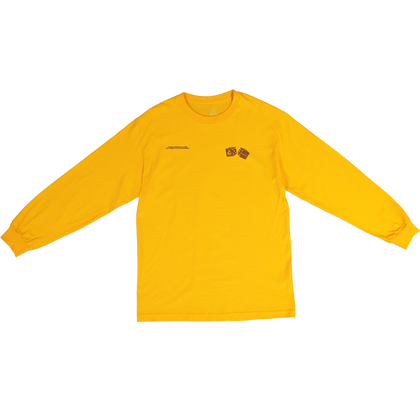 4HUNNID Roll The Dice Long Sleeve T-Shirt Mustard