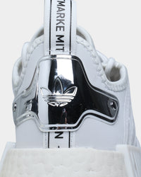Adidas Women's NMD_R1 Crystal White / Crystal White / Silver Metallic