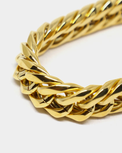 Saint Morta Cuban Link 18MM Bracelet Gold