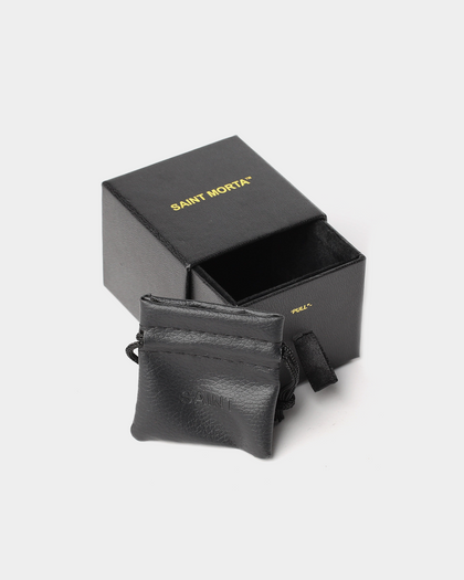 Saint Morta Cross Earring Iced Gold