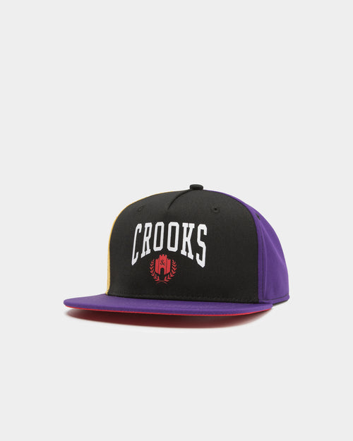 Crooks & Castles Bridge Core Snapback Black/Multi-Coloured