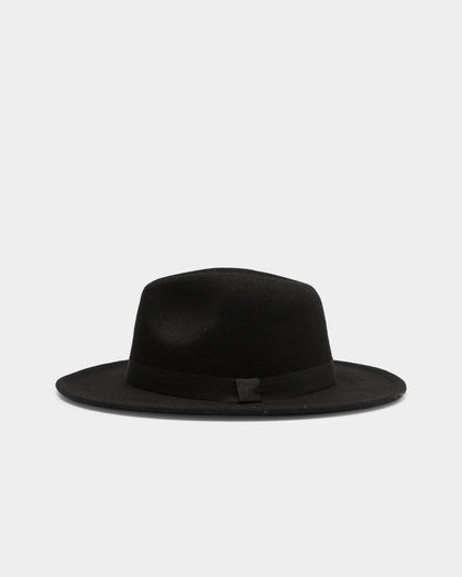Lil Homme Kids Lien Felt Fedora Black