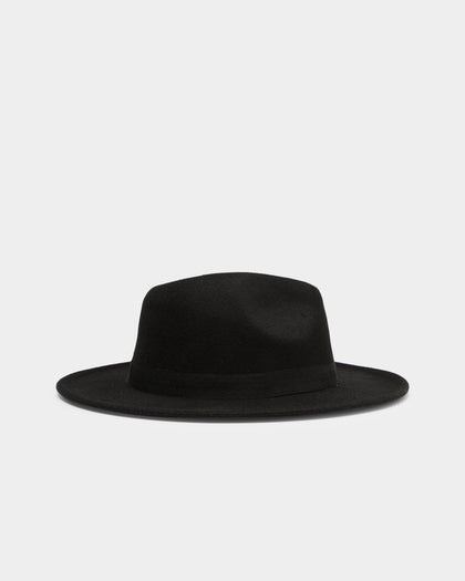 Lil Homme Kids Lien Felt Fedora Black
