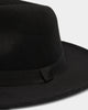 Lil Homme Kids Lien Felt Fedora Black