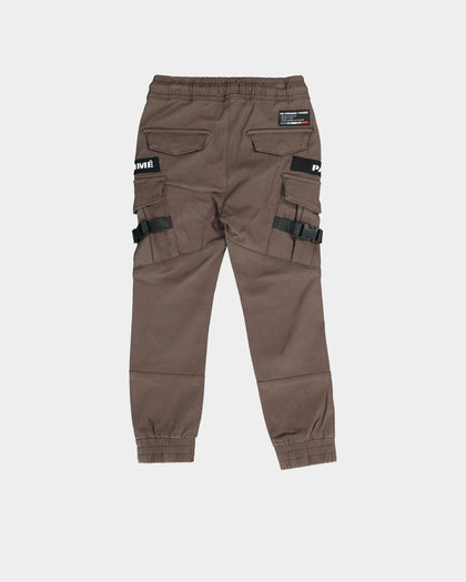 Lil Hommé Kid's Transition Cargo Jogger Dark Brown