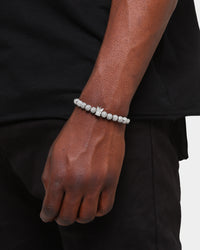 Saint Morta Crown Bracelet Iced White Gold