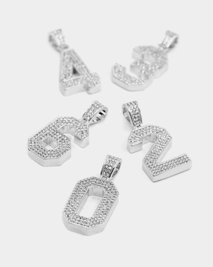 Saint Morta Men's Iced College Pendant Iced White Gold