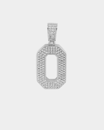 Saint Morta Men's Iced College Pendant Iced White Gold