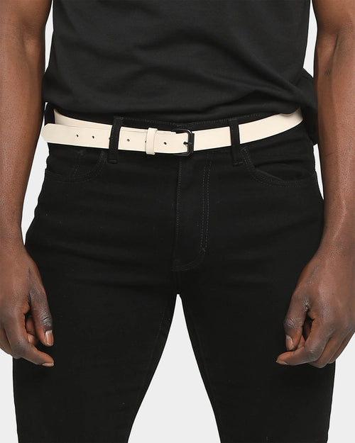 Saint Morta Men's Skinny Belt Bone