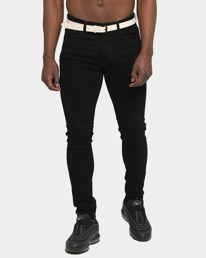 Saint Morta Men's Skinny Belt Bone