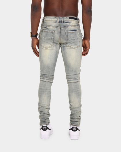 Embellish Sunny Biker Denim Jean Light Sand