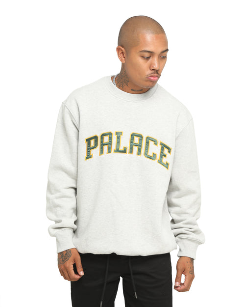 Palace Alas Crew Grey Marle