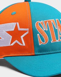Starter Tall Boy Tri Power Snapback Teal/Orange