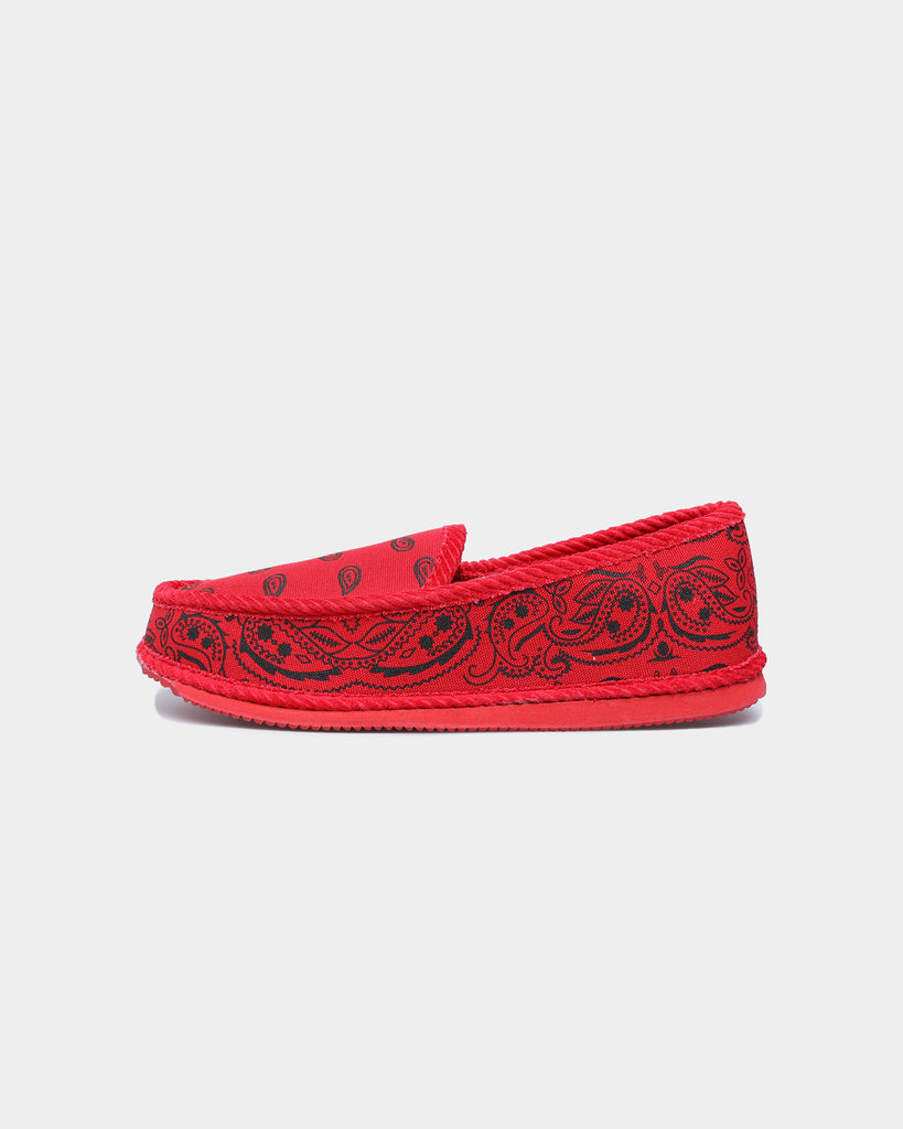 Goat Crew Bandana Slipper Red/Black Culture Kings NZ