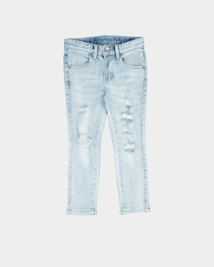Lil Homme Rugueux Distressed Jean Light Blue