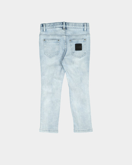 Lil Homme Rugueux Distressed Jean Light Blue