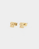 Raising Hell Women's Gothic Alphabet Stud Earrings Gold