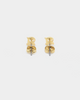 Raising Hell Women's Gothic Alphabet Stud Earrings Gold