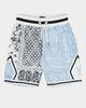 Lil Hommé Kid's BU Basketball Shorts Light Blue/White