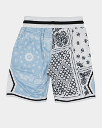 Lil Hommé Kid's BU Basketball Shorts Light Blue/White