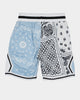 Lil Hommé Kid's BU Basketball Shorts Light Blue/White