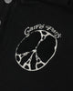 Carre Peace Button Up Hoodie Washed Black