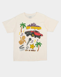 Goat Crew All Over Los Angeles Vintage T-Shirt Off White