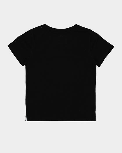 Lil Homme Kids' Worldwide Peace Short Sleeve T-Shirt Black