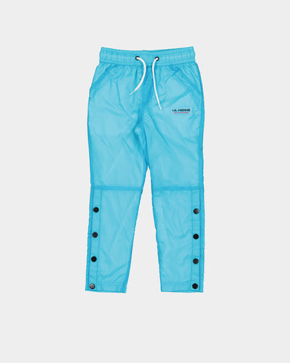 Lil Homme Kids' LH RW Snap Track Pants Baby Blue