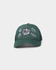 Saint Morta Skull Flower Trucker Snapback Dark Green