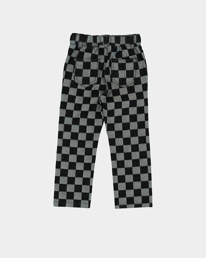 EN ES KIDS Kid's 90's Checkerboard Pants Black Check