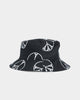 Carre Peace All Over Bucket Hat Black/White