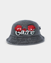 Carre Volle Rose Bucket Hat Washed Black