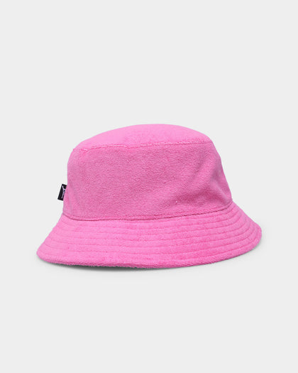 Caree World Peace Terry Bucket Hat Pink