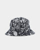 Saint Morta Paisley Skulls Bucket Hat Black/White
