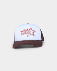 Goat Crew Star Trucker Snapback White/Brown