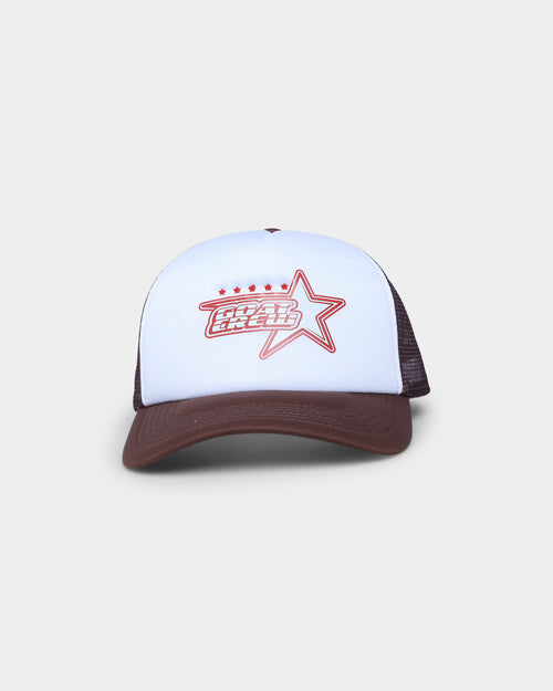 Goat Crew Star Trucker Snapback White/Brown