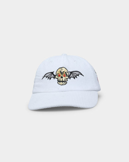 Goat Crew Skull Wing Cord Dad Strapback White