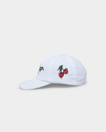 Goat Crew Skull Wing Cord Dad Strapback White