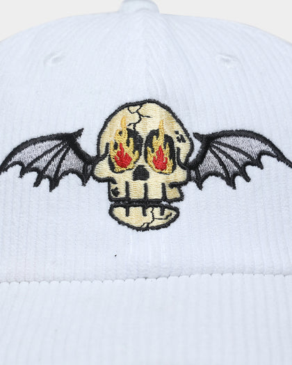 Goat Crew Skull Wing Cord Dad Strapback White